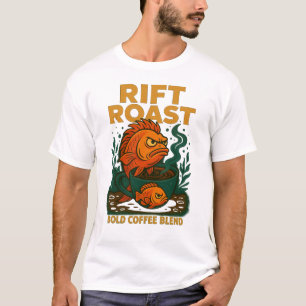 Camiseta Coffee de pescado asado Rift - Cafetería audaz y d
