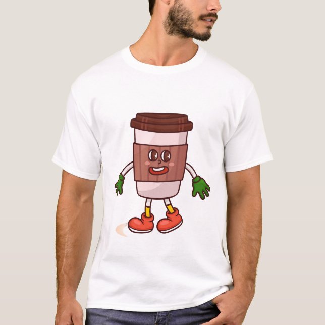 Camiseta Coffee divertido (Anverso)