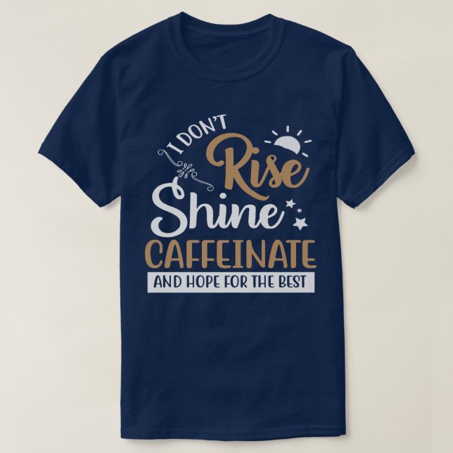 Camiseta Coffee divertido (Diseño del anverso)
