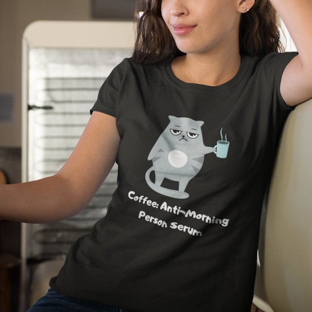 Camiseta Coffee divertido (Coffee: Anti-Morning Person Serum Shirt)