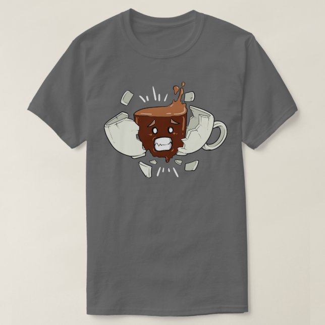 Camiseta Coffee divertido Cafetería Shock Boost Mug Cup Ts  (Diseño del anverso)