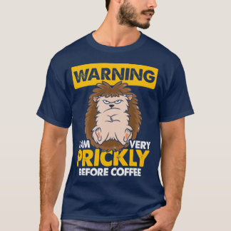 Camiseta Coffee Drinker de Hedgehog divertido