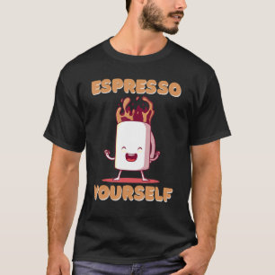 Camiseta Coffee Drinker Espresso Yourself Humor Yoga