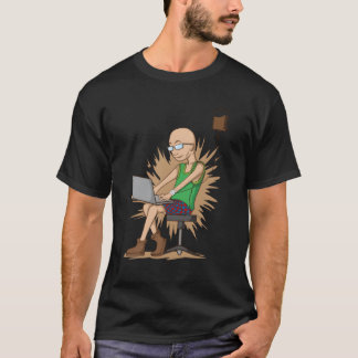 Camiseta Coffee drinking Nerd chopping hangs on Coffee Drip