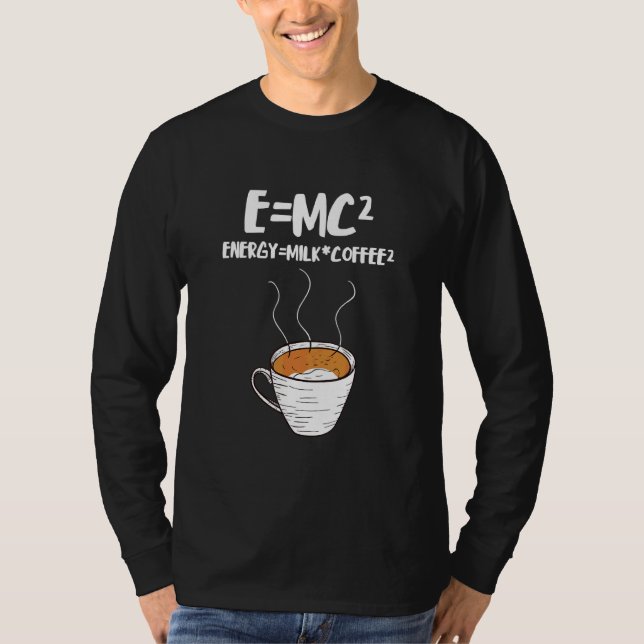 Camiseta Coffee Energy Milk Strong Coffee Cup Hot Cappuccin (Anverso)