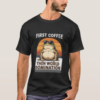 Camiseta Coffee Frog