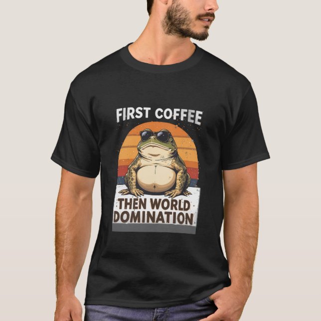 Camiseta Coffee Frog (Anverso)