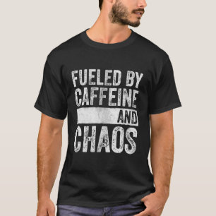 Camiseta Coffee Funny Lover Shirt Alimentado Por Caffeine Y