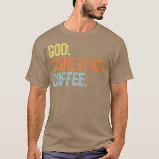 Camiseta Coffee God Coffee Guinea Cerdos