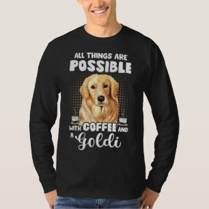 Camiseta Coffee Golden Retriever Divertido Espresso Perro