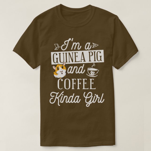 Camiseta Coffee Guinea Pig Cavy Roddent (Diseño del anverso)