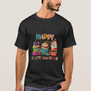 Camiseta Coffee Halloween Navidades del Día de Acción de Gr