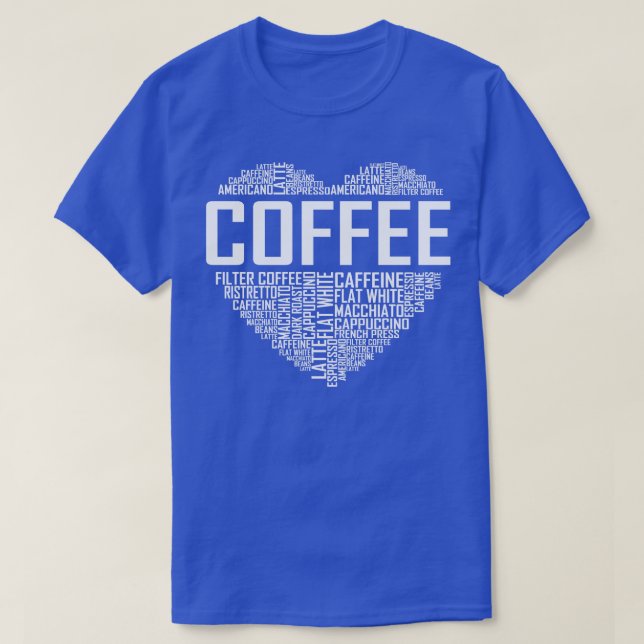 Camiseta Coffee Heart (Diseño del anverso)