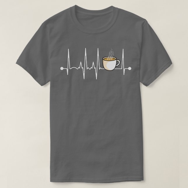 Camiseta Coffee Heartbeat 4 (Diseño del anverso)