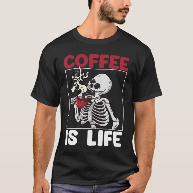 Camiseta Coffee Is Love Scary Pirates Skull Women  Pirates  (Anverso)