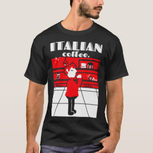 Camiseta Coffee italiano Lover Espresso Mid Century Moderno
