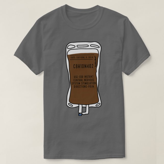 Camiseta Coffee iv infusion (Diseño del anverso)