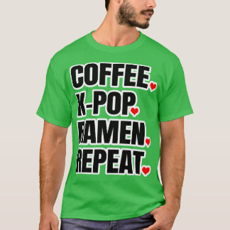 Camiseta Coffee KPop Ramen Repetir
