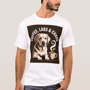 Camiseta Coffee Labs y Caos - Perro Labrador Diver