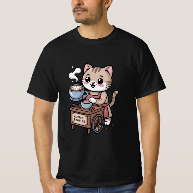 Camiseta Coffee lindo barista T-Shirt (Anverso)