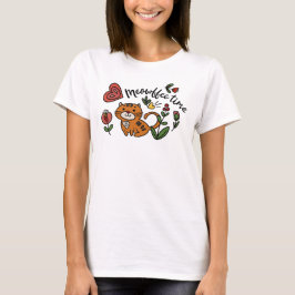 Camiseta Coffee lindo gato Lover T-Shirt