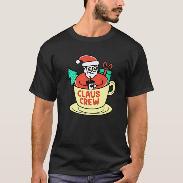 Camiseta Coffee lindo Santa CLAUS Lovers FESTIVAY Premiu (Anverso)