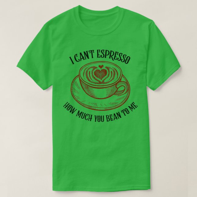 Camiseta Coffee Love 4 (Diseño del anverso)
