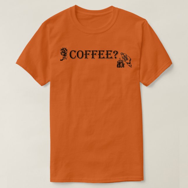 Camiseta Coffee Love amp pollos (Diseño del anverso)