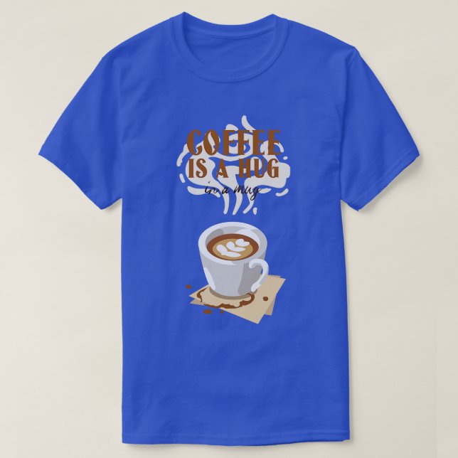 Camiseta Coffee Lover cappuccino (Diseño del anverso)