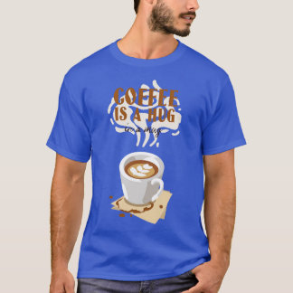 Camiseta Coffee Lover cappuccino