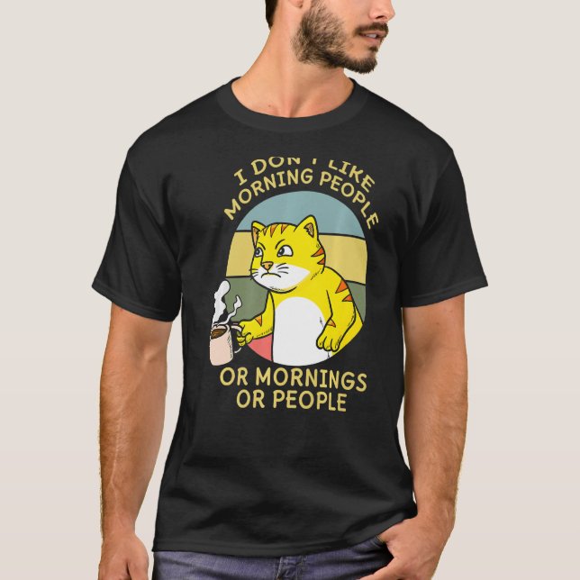 Camiseta Coffee Lover Cat Whisperer Caffeinated Coffeehole (Anverso)