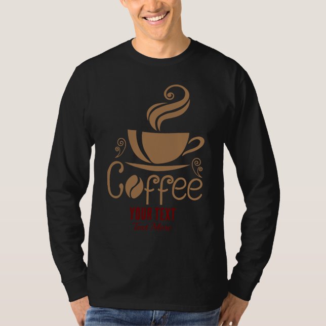 Camiseta Coffee Lover Design – Minimal Coffee Cup Graphic (Anverso)