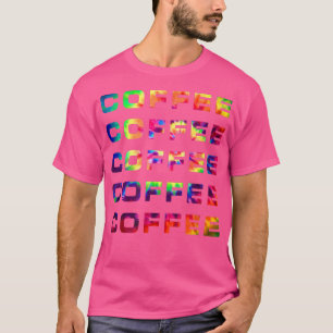 Camiseta Coffee Lover Pop Culture Tie Dye Gráfica Fun Mens