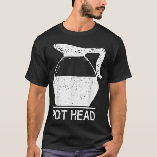 Camiseta Coffee Lover Pot Head TShirt