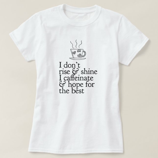 Camiseta Coffee Lover T-Shirt (Diseño del anverso)