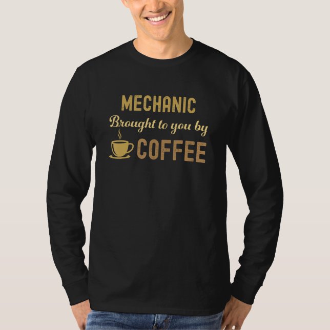 Camiseta Coffee Loving Mechanic Busy Exhausted  Cute (Anverso)