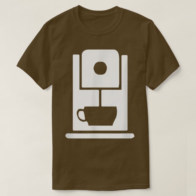 Camiseta Coffee Machine Cafe Worker Uniform (Diseño del anverso)