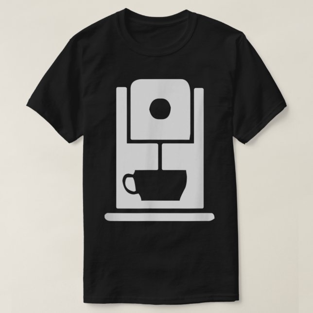 Camiseta Coffee Machine Cafe Worker Uniform (Diseño del anverso)