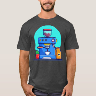 Camiseta Coffee Machine Pod Con Paquete De Café Mug Y Cactu