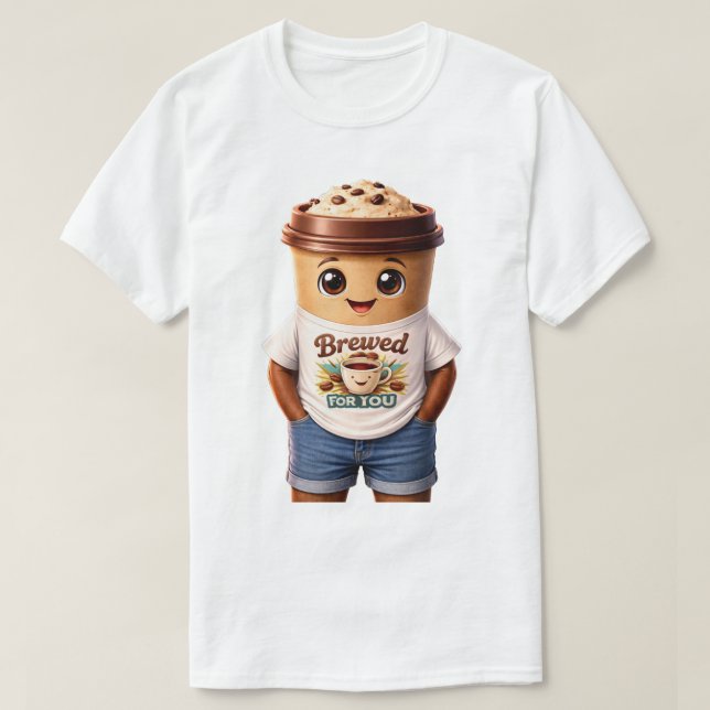 Camiseta Coffee Man – Fun Design for True Caffeine Kings (Diseño del anverso)
