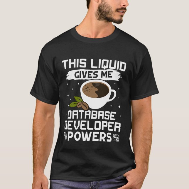 Camiseta Coffee Me Da Posibilidades De Desarrollador De Bas (Anverso)