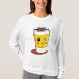 Camiseta Coffee mug con winkle one eye T-Shirt