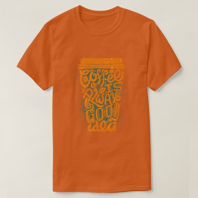 Camiseta Coffee Mug divertido (Diseño del anverso)