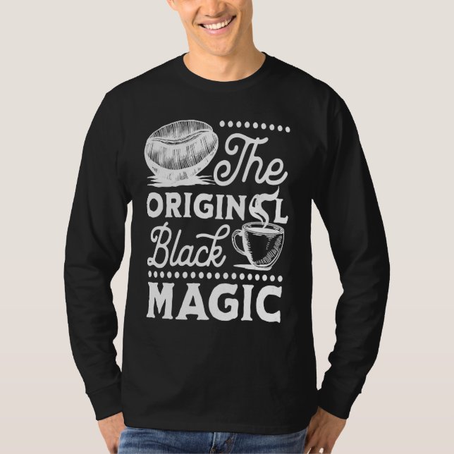 Camiseta Coffee Original Magic Caffeine Espresso  Addict (Anverso)