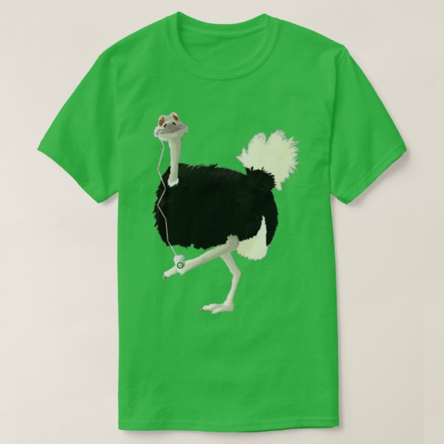 Camiseta Coffee Ostrich (Diseño del anverso)