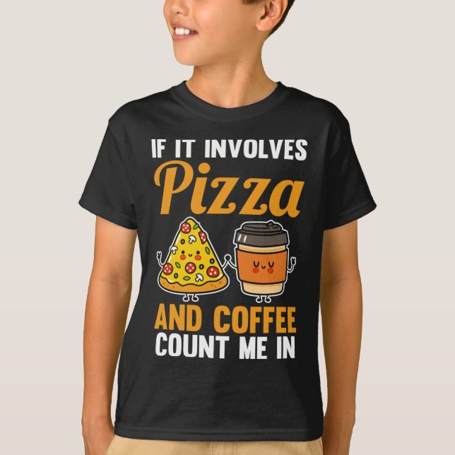 Camiseta Coffee Pizza (Anverso)