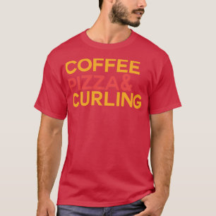 Camiseta Coffee Pizza Curling