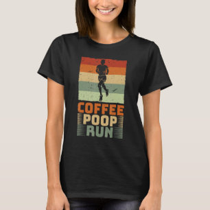 Camiseta Coffee Poop Run Funny Trail Running Graphic_3