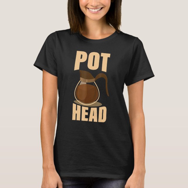 Camiseta Coffee Pot Cabeza Bebida Espresso Caffeine Bean R (Anverso)