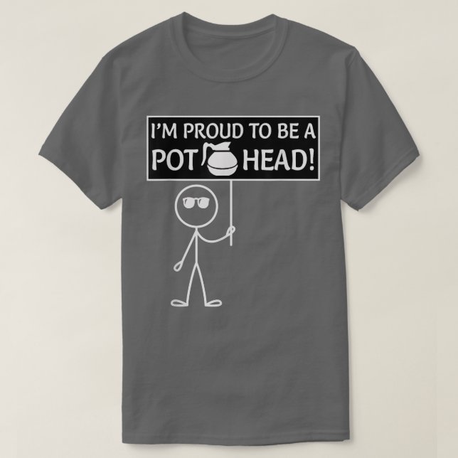 Camiseta Coffee Pot head (Diseño del anverso)
